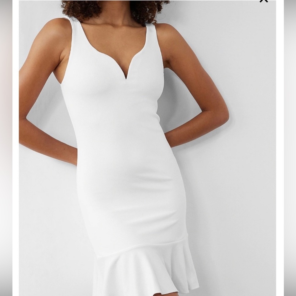 Express Bodycon ribbed dress